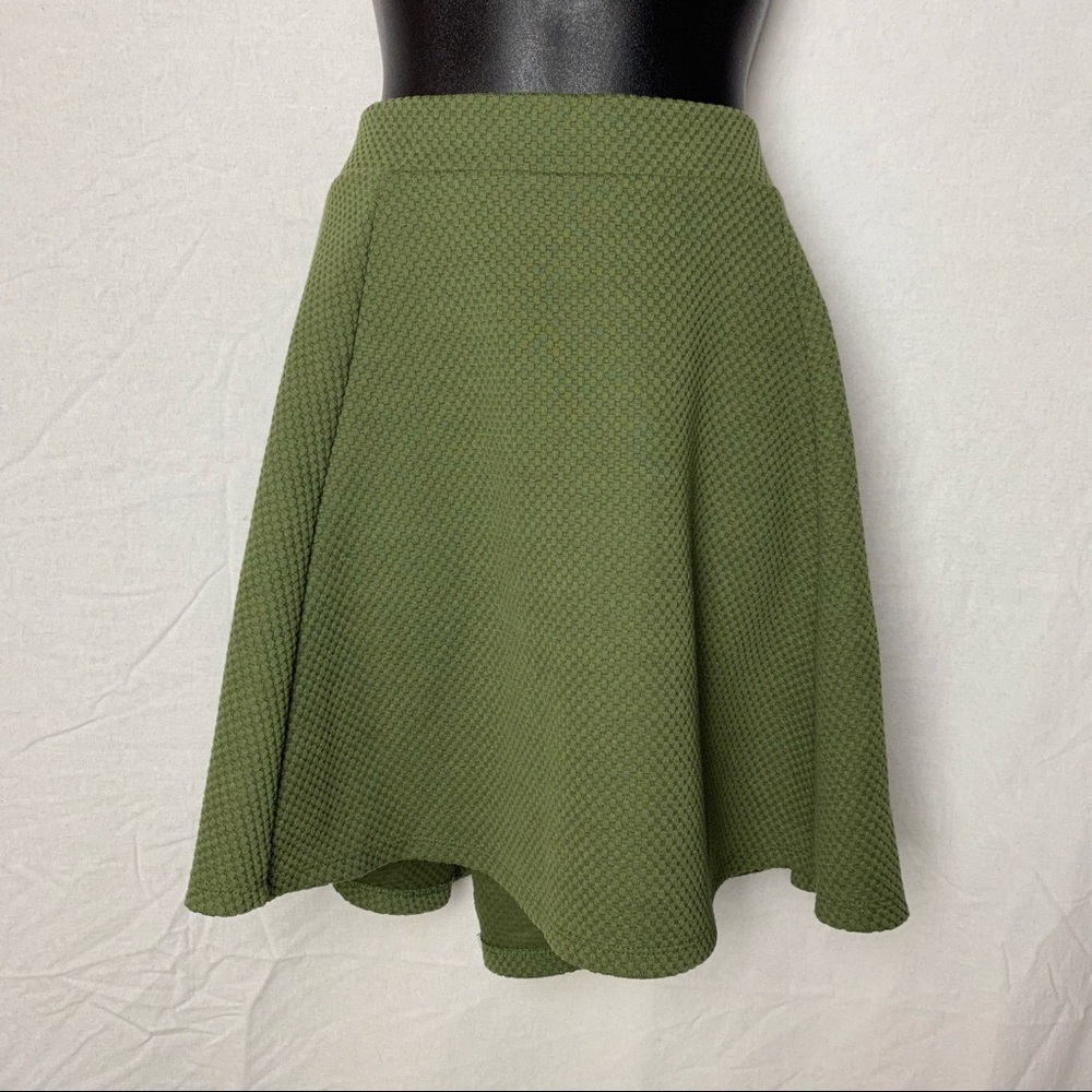 Green Skater Skirt